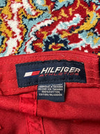 Vintage Tommy Hilfiger Athletics Div Red Script Logo Adjustable Baseball CAP