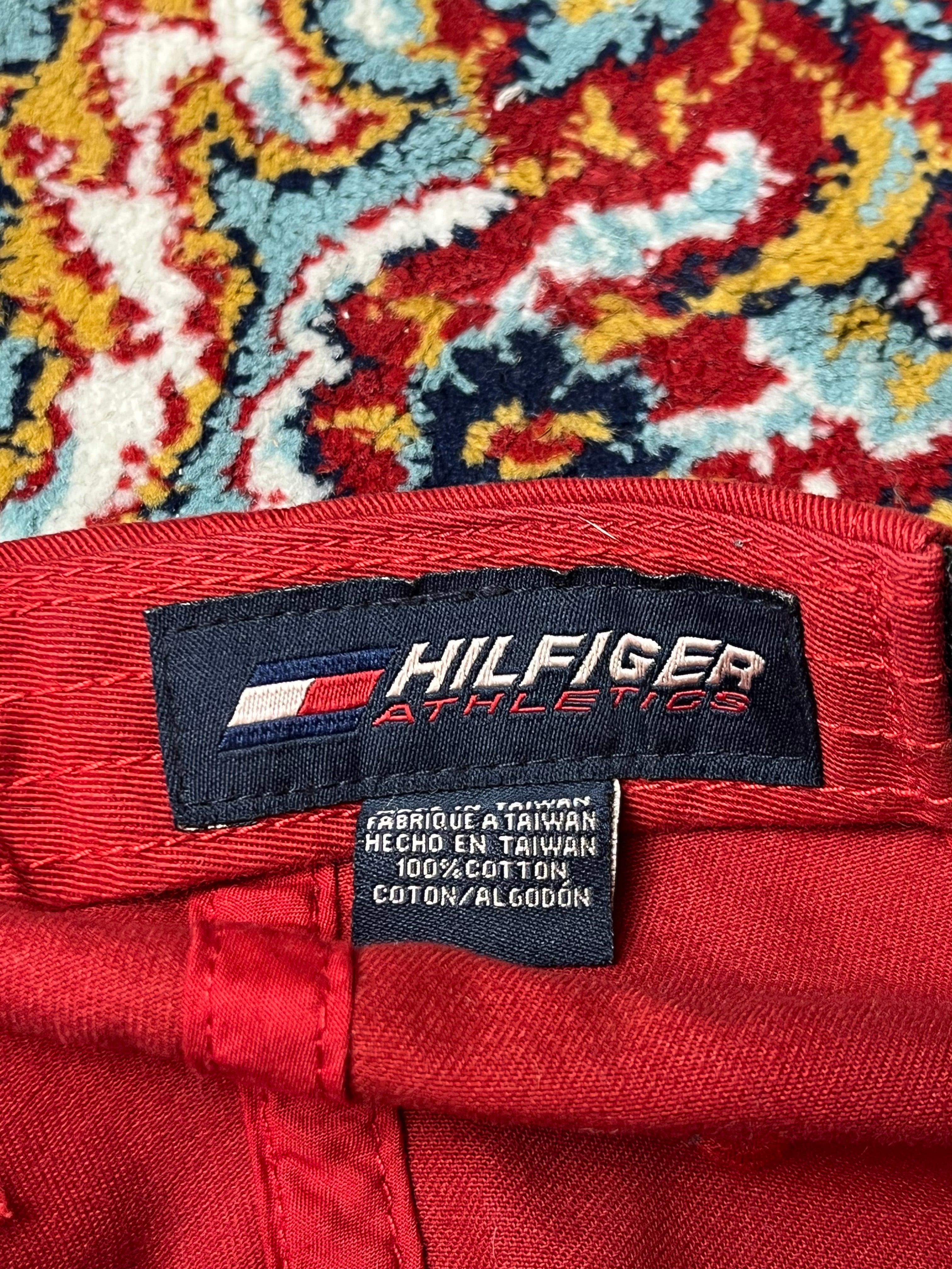 Vintage Tommy Hilfiger Athletics Div Red Script Logo Adjustable Baseball CAP