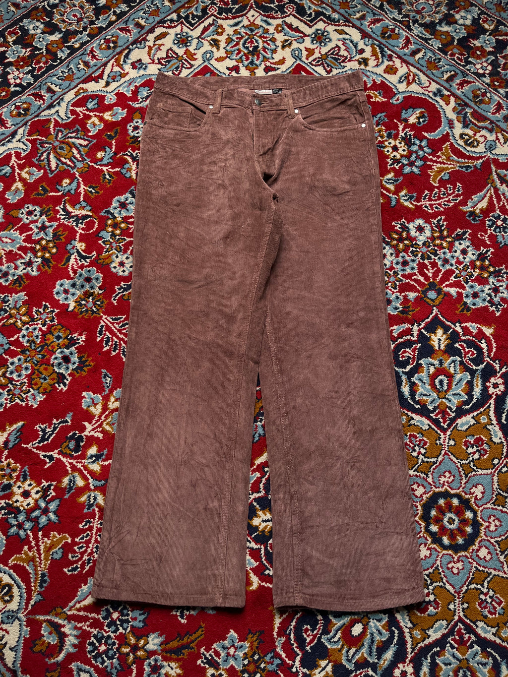Livergy Classic Brown Wide Fit Corduroy Pants - 32