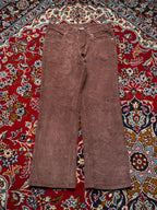 Livergy Classic Brown Wide Fit Corduroy Pants - 32