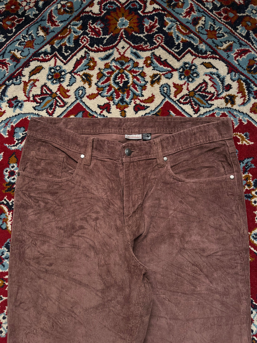 Livergy Classic Brown Wide Fit Corduroy Pants - 32