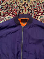 ASOS Purple Floral Rose Sleeve  Bomber Jacket - M