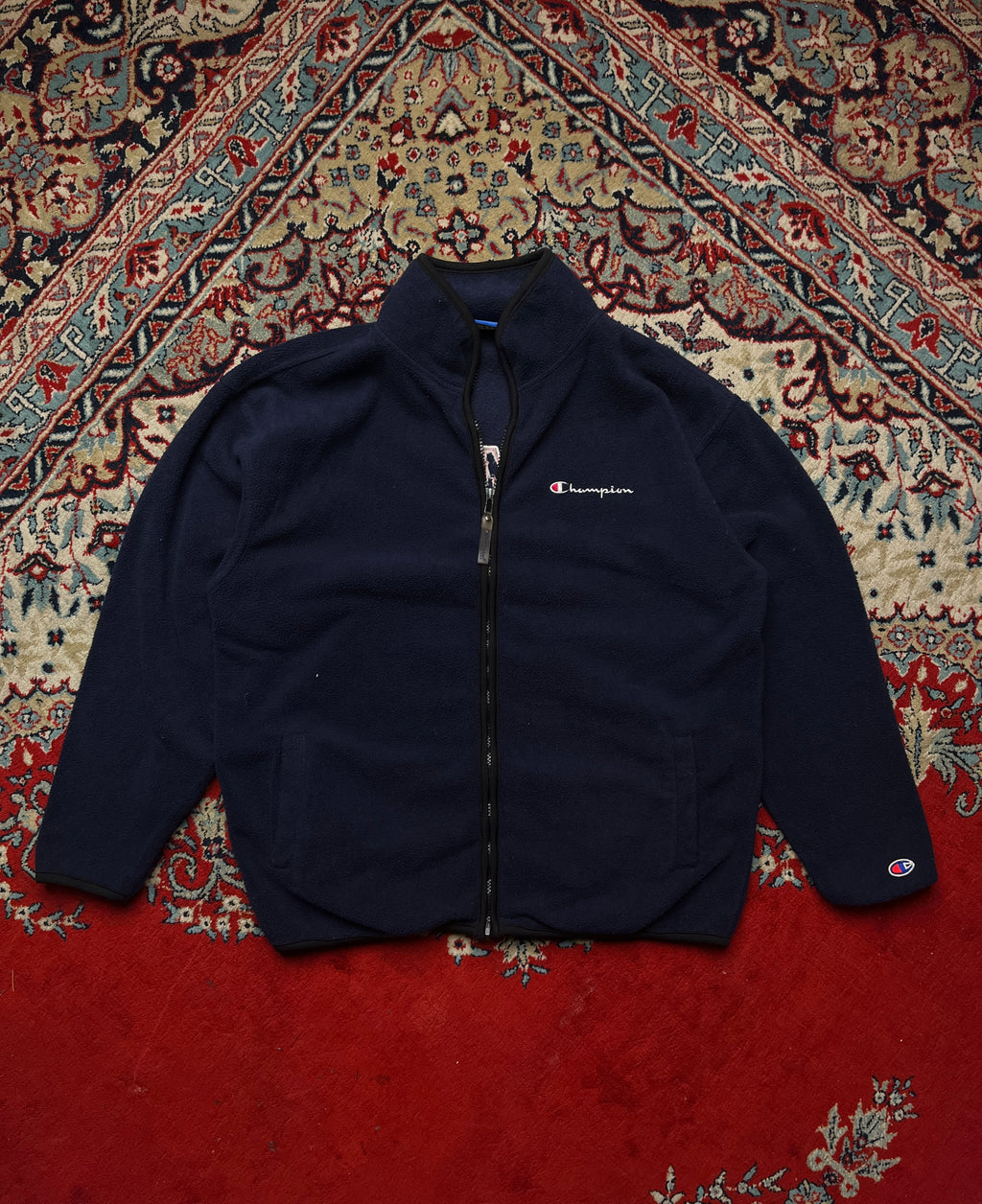 Champion Authentic American Athletic Navy Blue Fleece Jacket- M