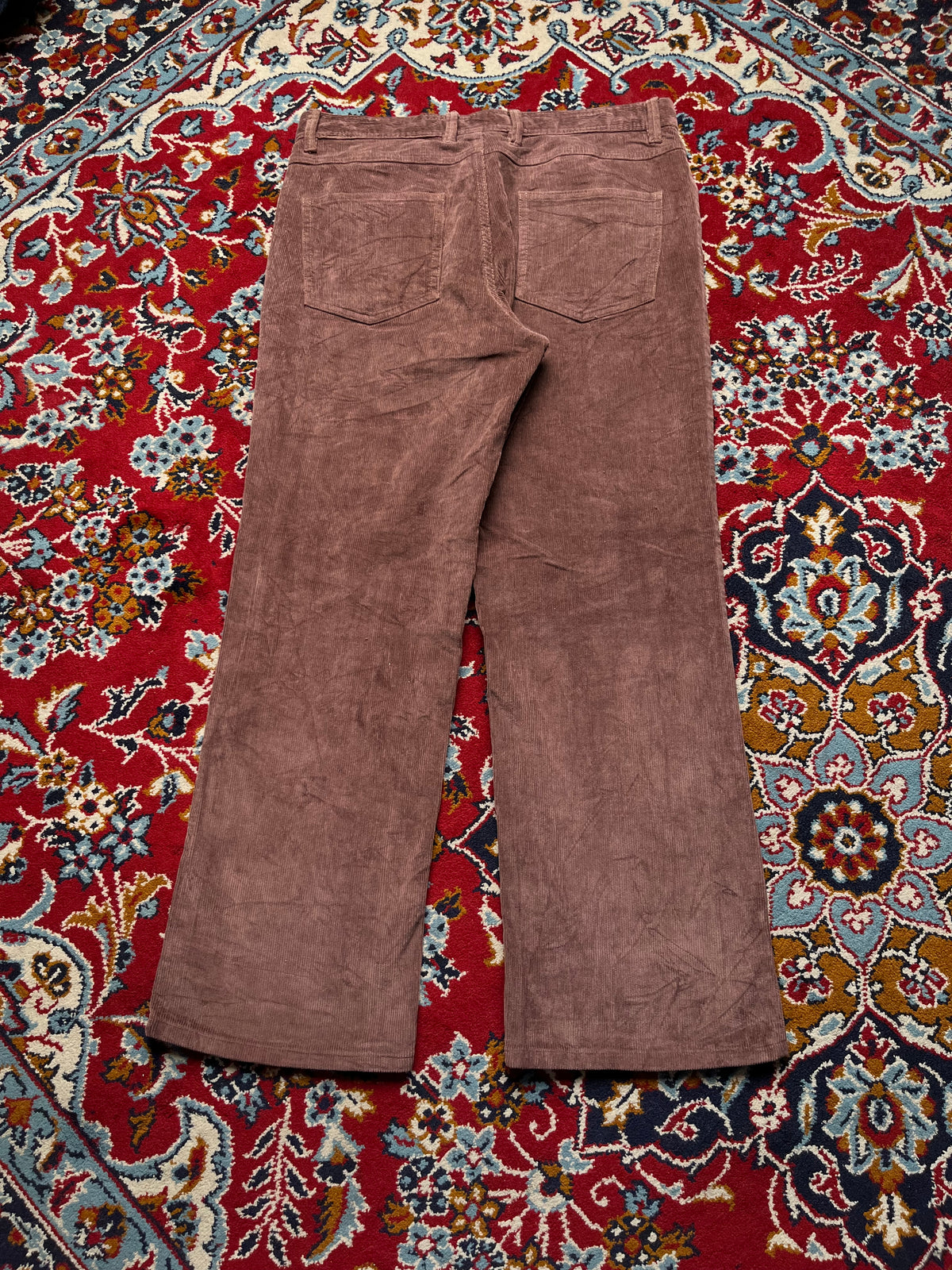 Livergy Classic Brown Wide Fit Corduroy Pants - 32