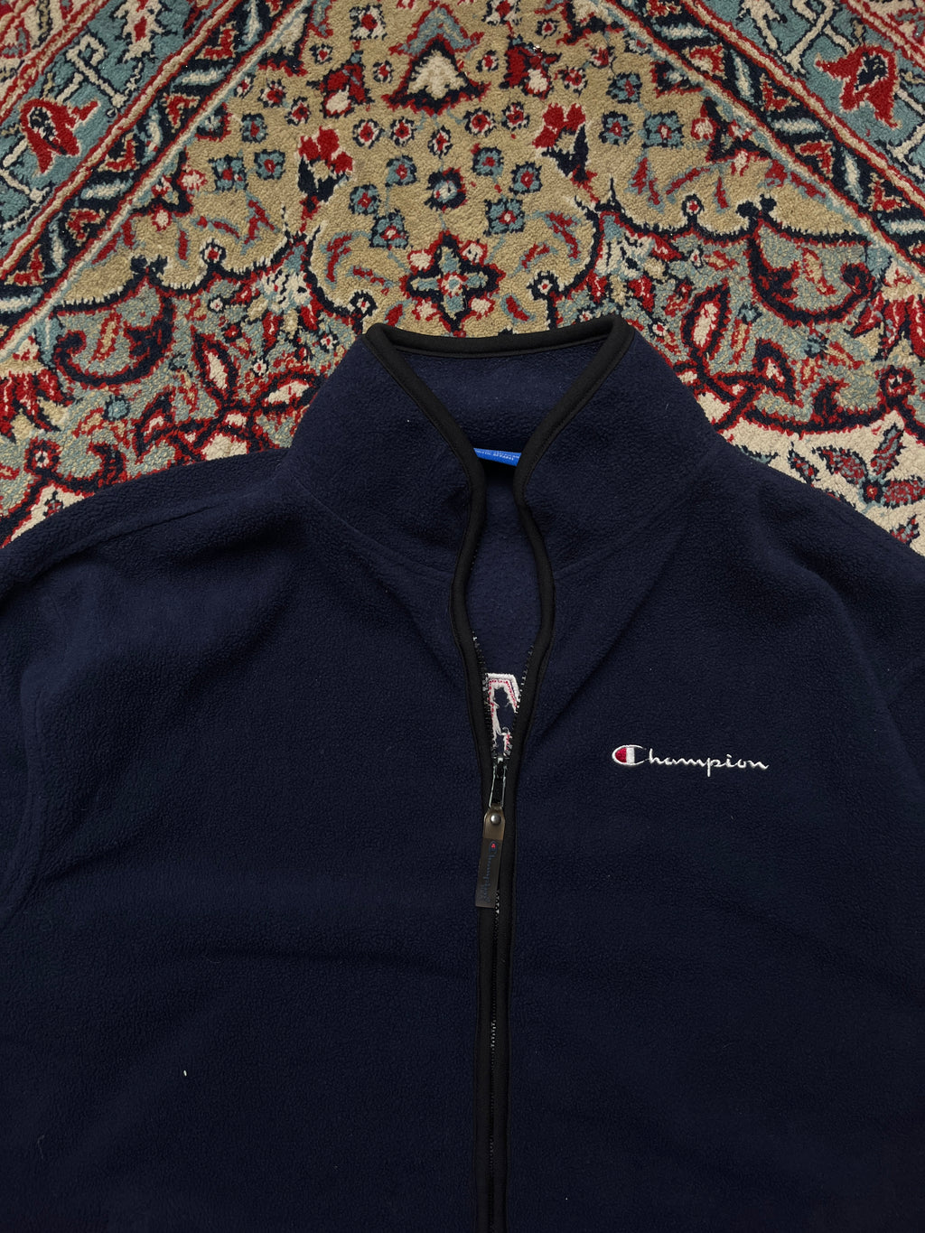 Champion Authentic American Athletic Navy Blue Fleece Jacket- M