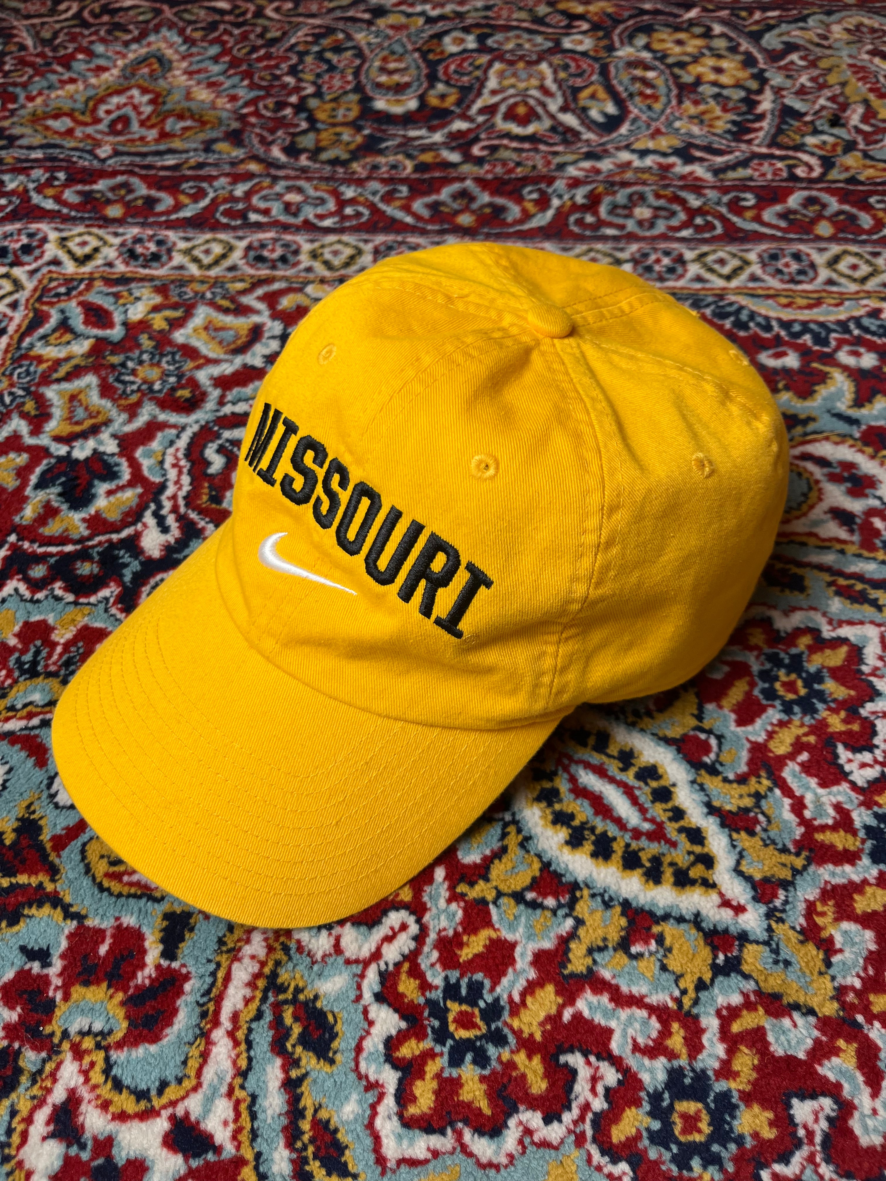 Nike Heritage86 Missouri Tigers Yellow Dri-Fit Adjustable Baseball CAP