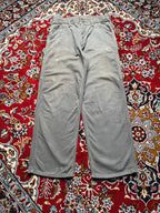 Carhartt Vintage Faded Grey Canvas Duck Carpenter Jeans - 34