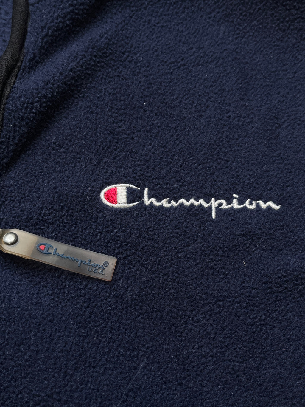 Champion Authentic American Athletic Navy Blue Fleece Jacket- M