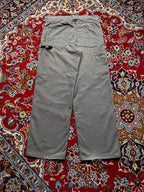 Carhartt Vintage Faded Grey Canvas Duck Carpenter Jeans - 34