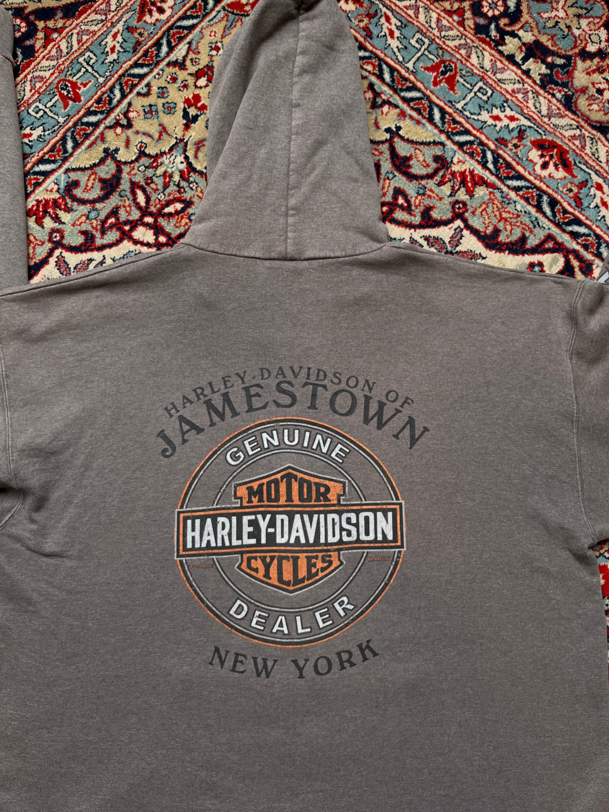 Harley-Davidson Faded Charcoal Grey Hoodie - M