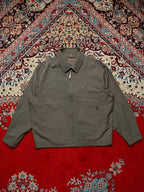 Crocodile Classic Olive Grey Embroidered Logo  Harrington Jacket - M