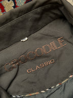 Crocodile Classic Olive Grey Embroidered Logo  Harrington Jacket - M