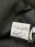 Crocodile Classic Olive Grey Embroidered Logo  Harrington Jacket - M