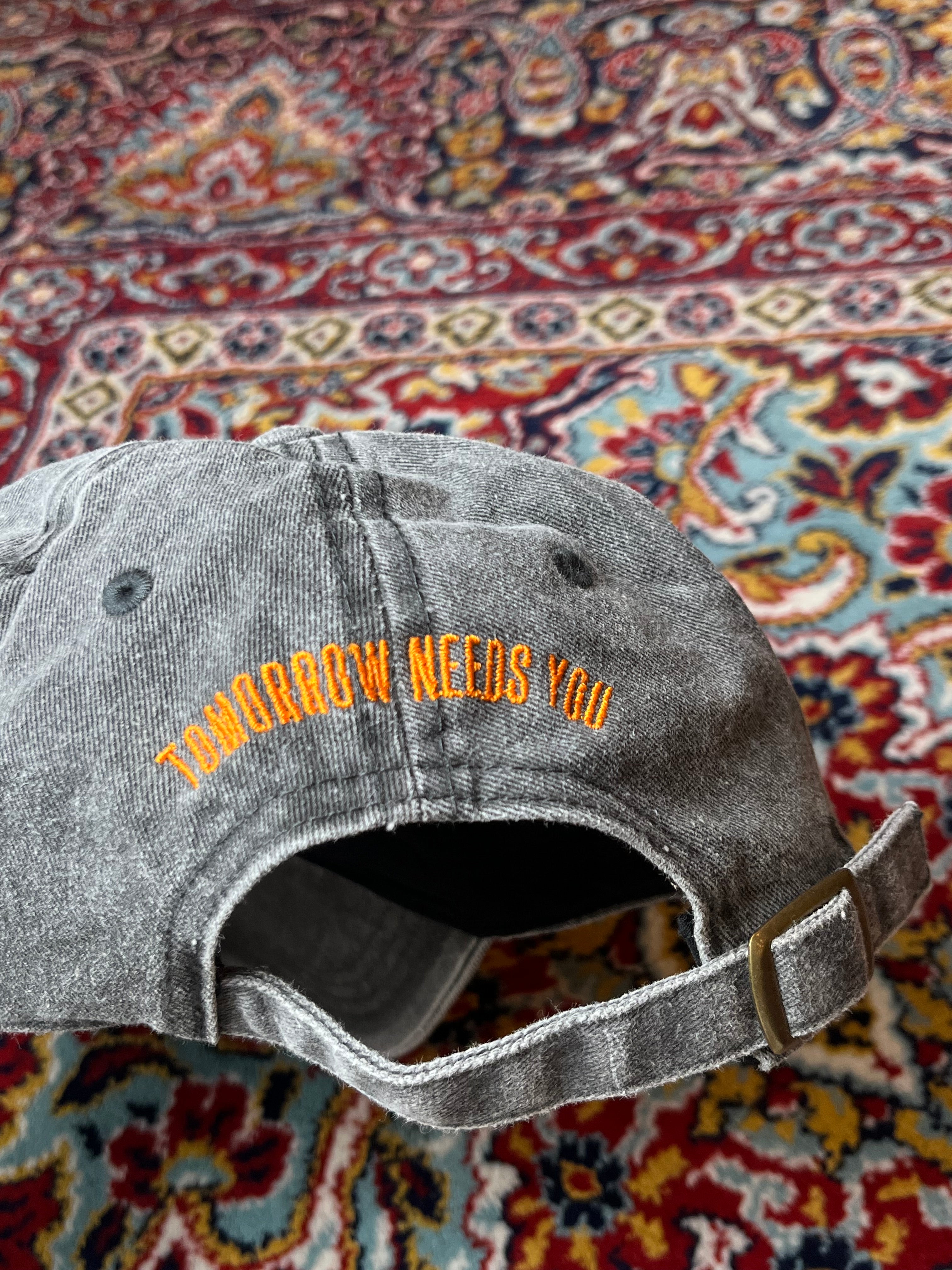 AUTHENTIC PIGMENT CHARCOAL WASHED STRAPBACK CAP