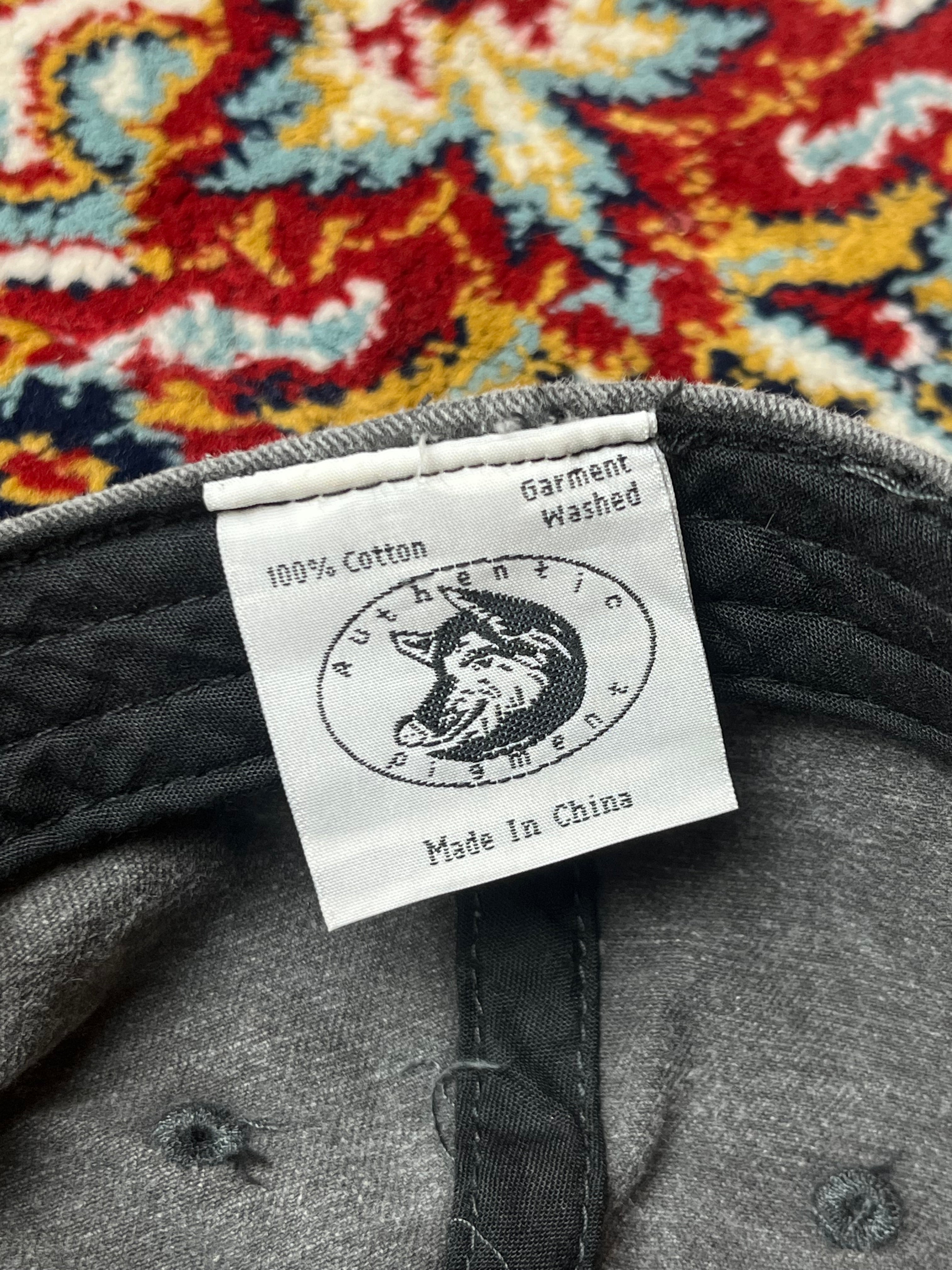 AUTHENTIC PIGMENT CHARCOAL WASHED STRAPBACK CAP