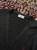 Beverly Hills Polo Club Charcoal Grey Button Front Knit Cardigan - M