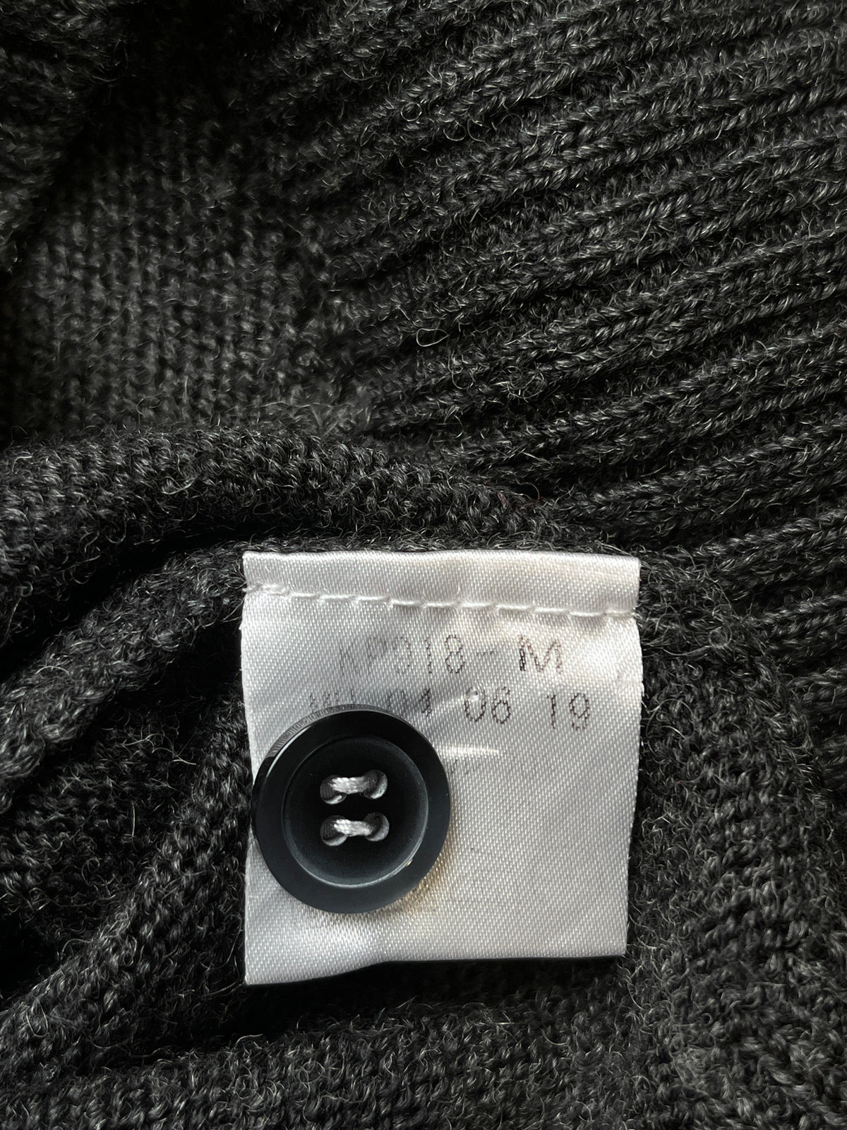 Beverly Hills Polo Club Charcoal Grey Button Front Knit Cardigan - M