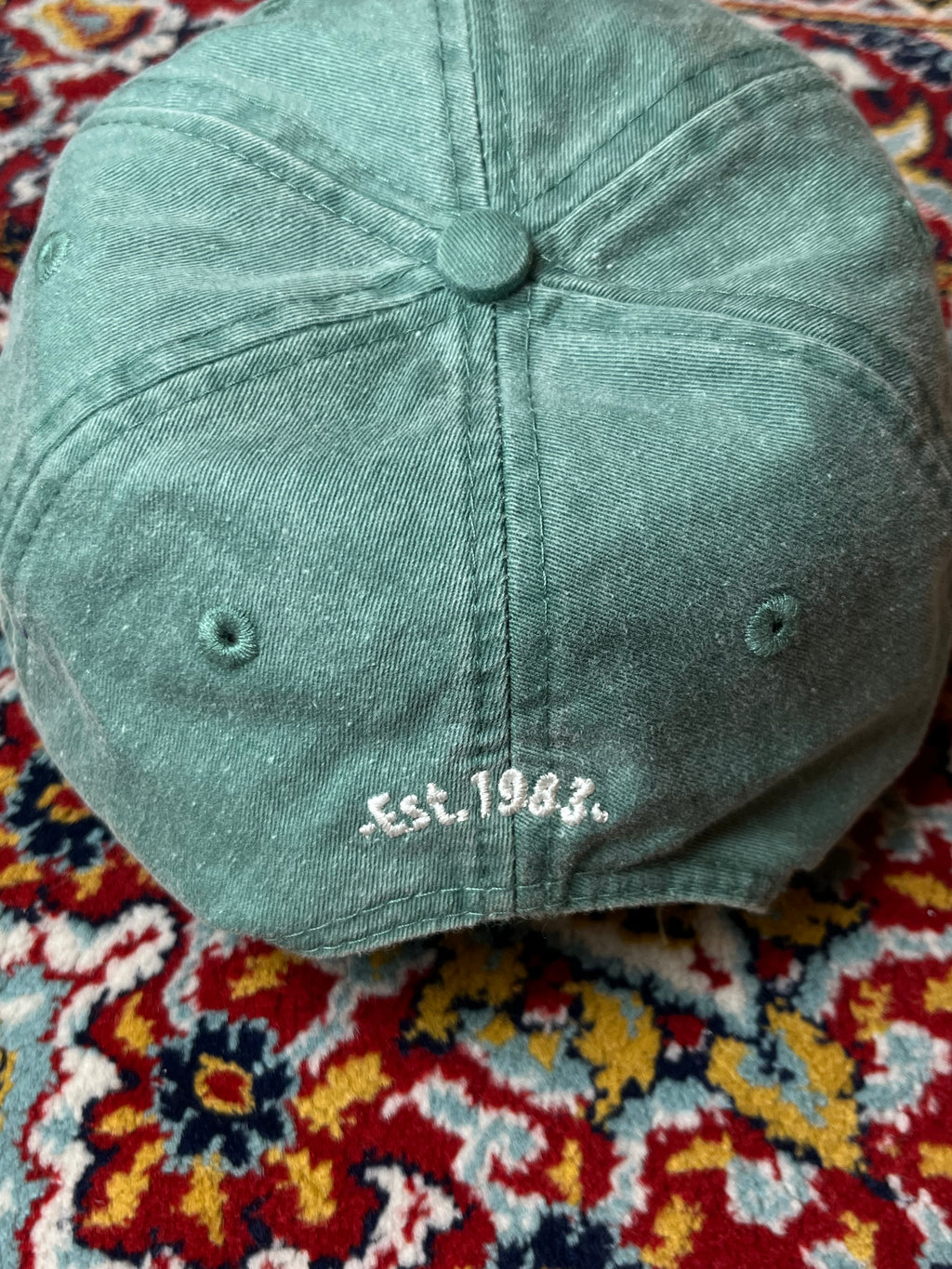 GRANT'S WHISKY EST 1883 EMBROIDERED GREEN WASHED COTTON CAP