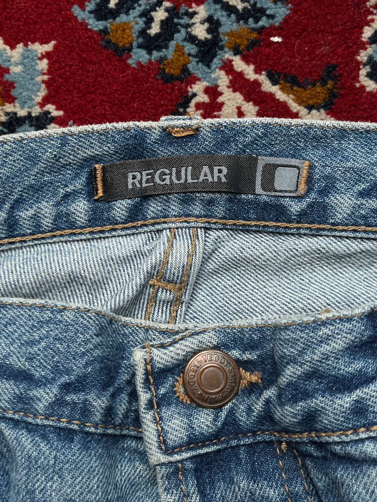 Vintage Teddy Smith Straight Fit Light Washed JEANS - 32