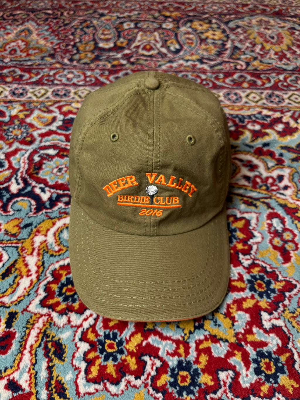 AMERICAN DRY GOODS Deer Valley Birdie Club 2016 Olive Green Golf CAP
