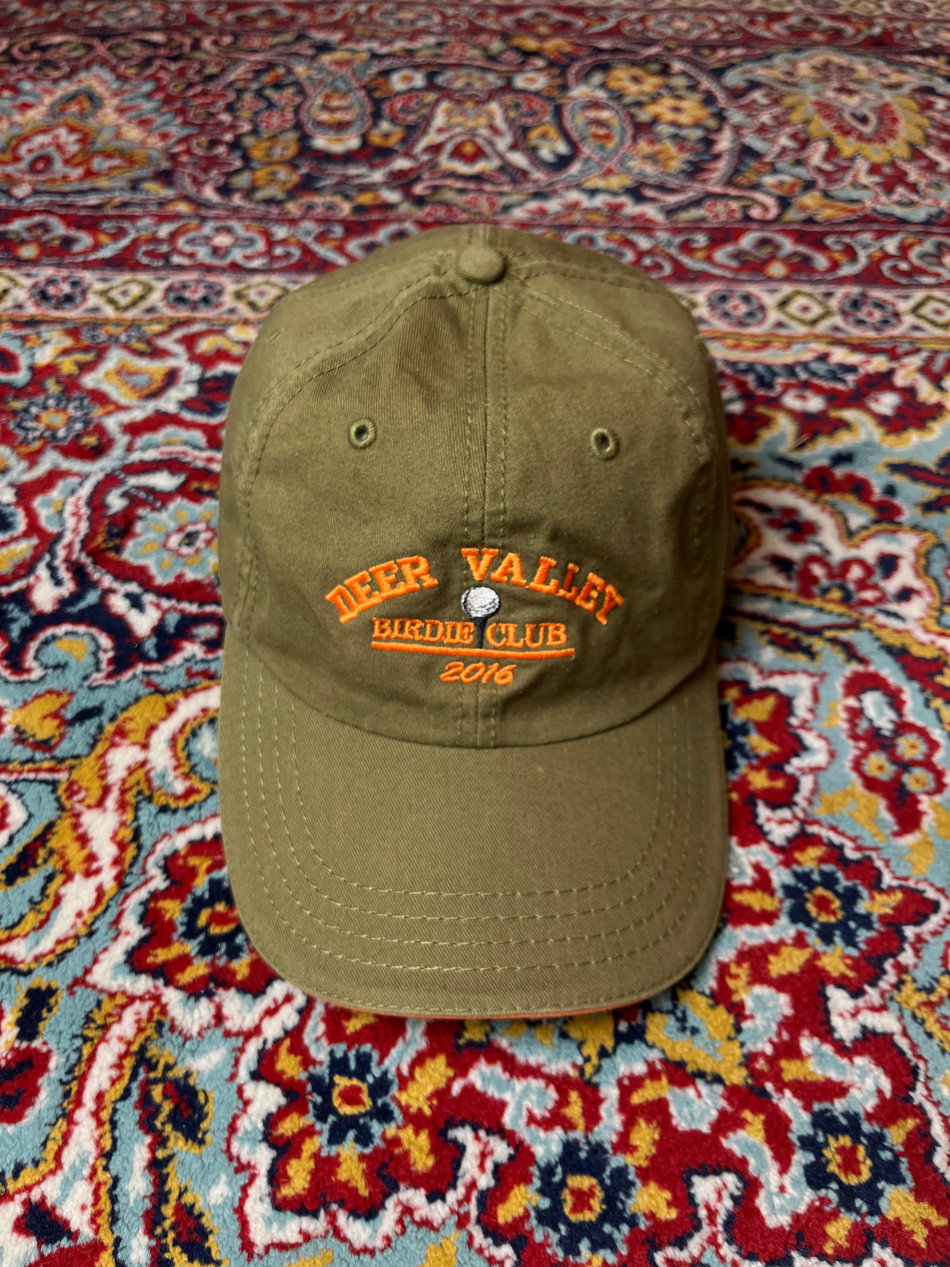 AMERICAN DRY GOODS Deer Valley Birdie Club 2016 Olive Green Golf CAP