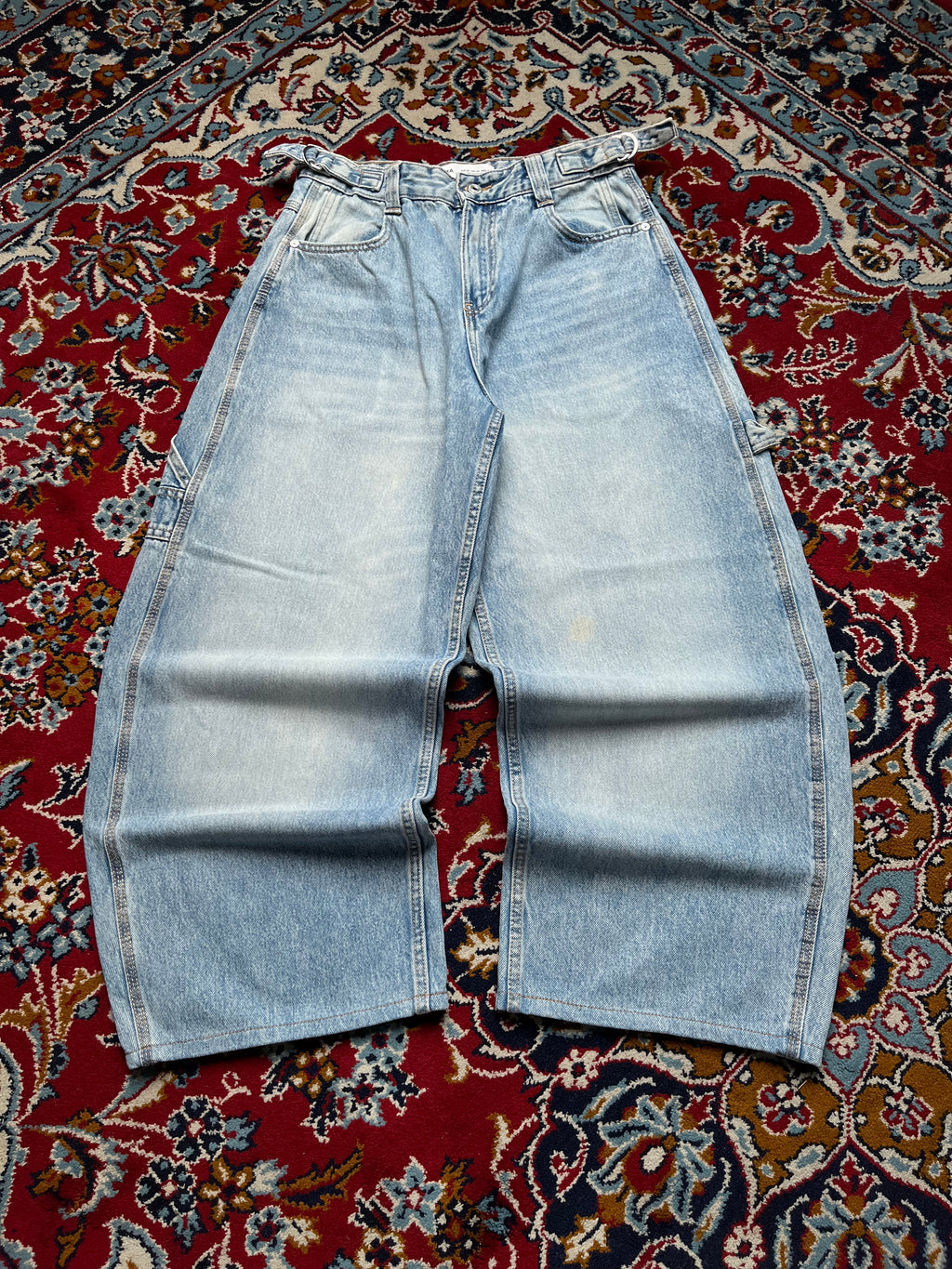 Bershka Carpenter Balloon Fit JEANS - 28