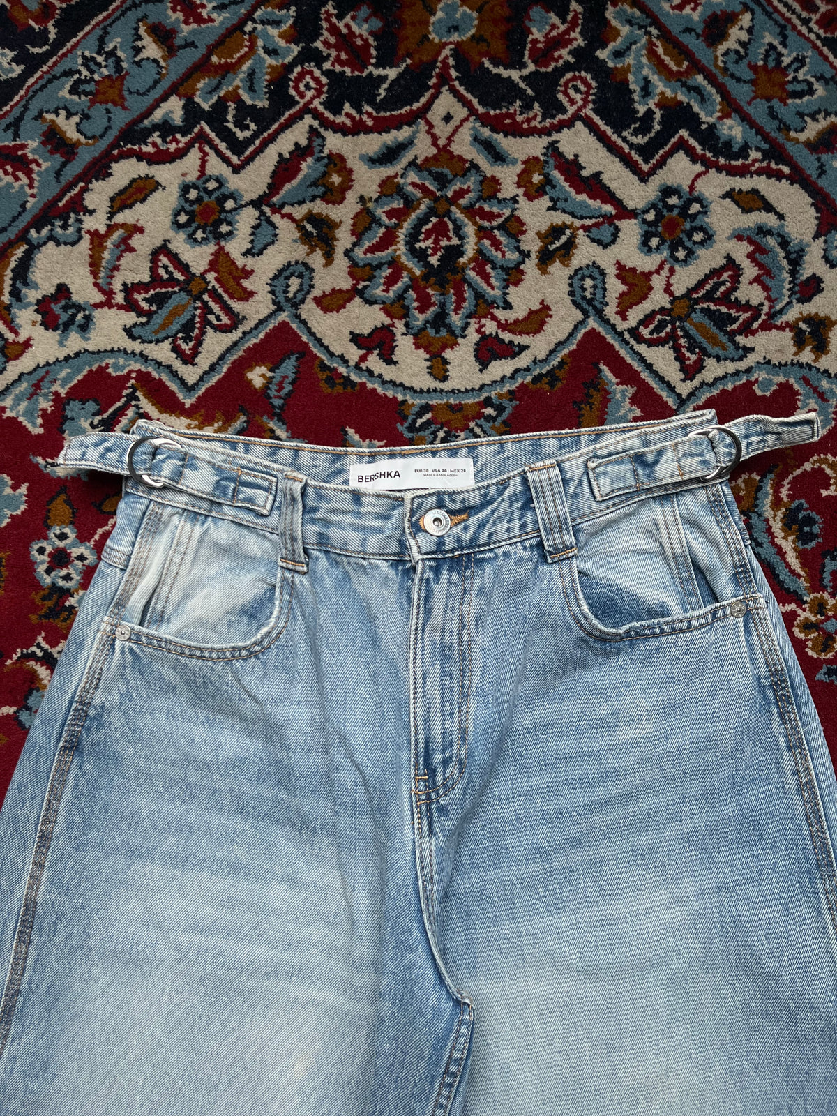 Bershka Carpenter Balloon Fit JEANS - 28