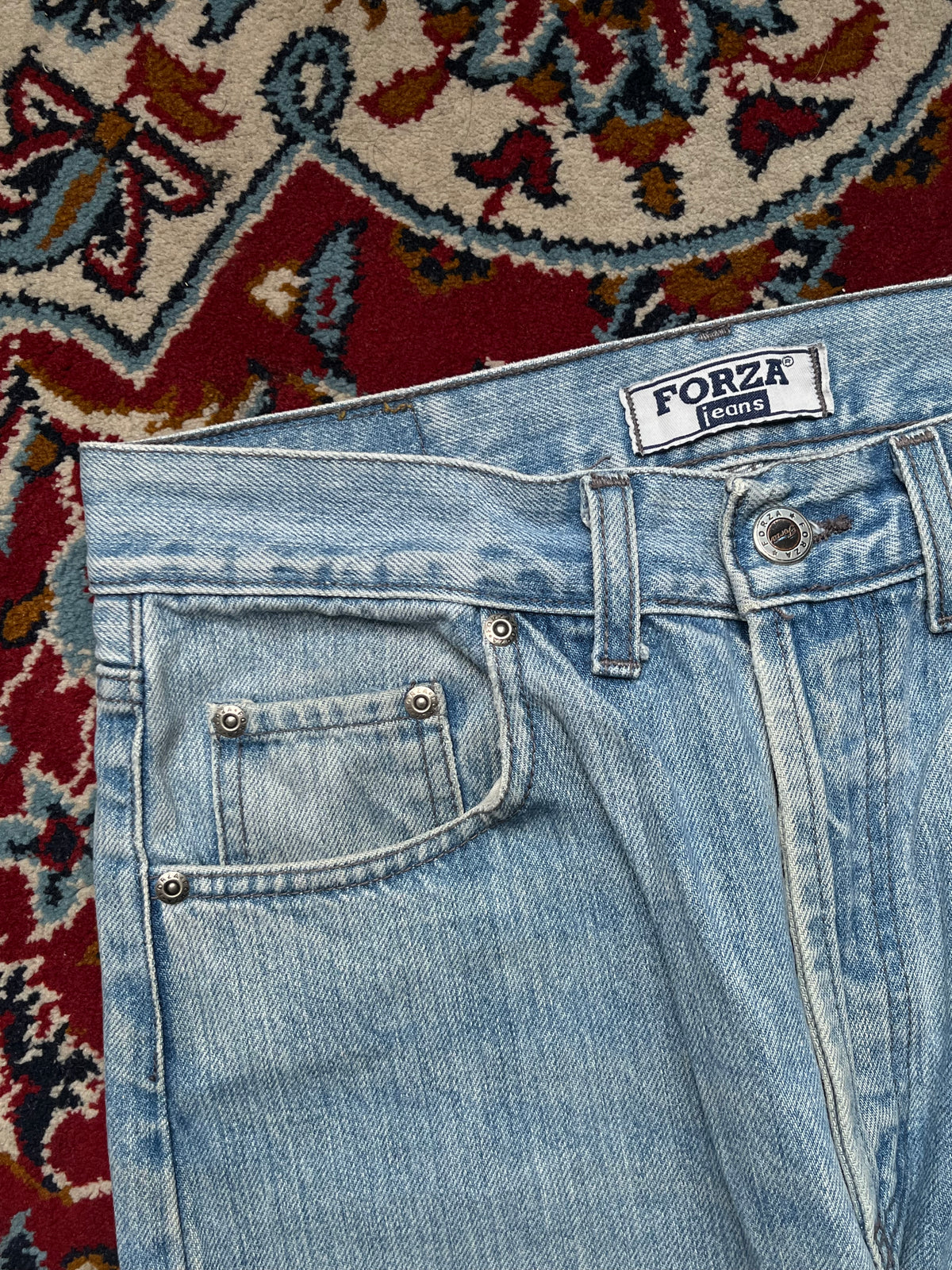 Vintage Forza F-701 Straight Fit Light Washed JEANS - 28