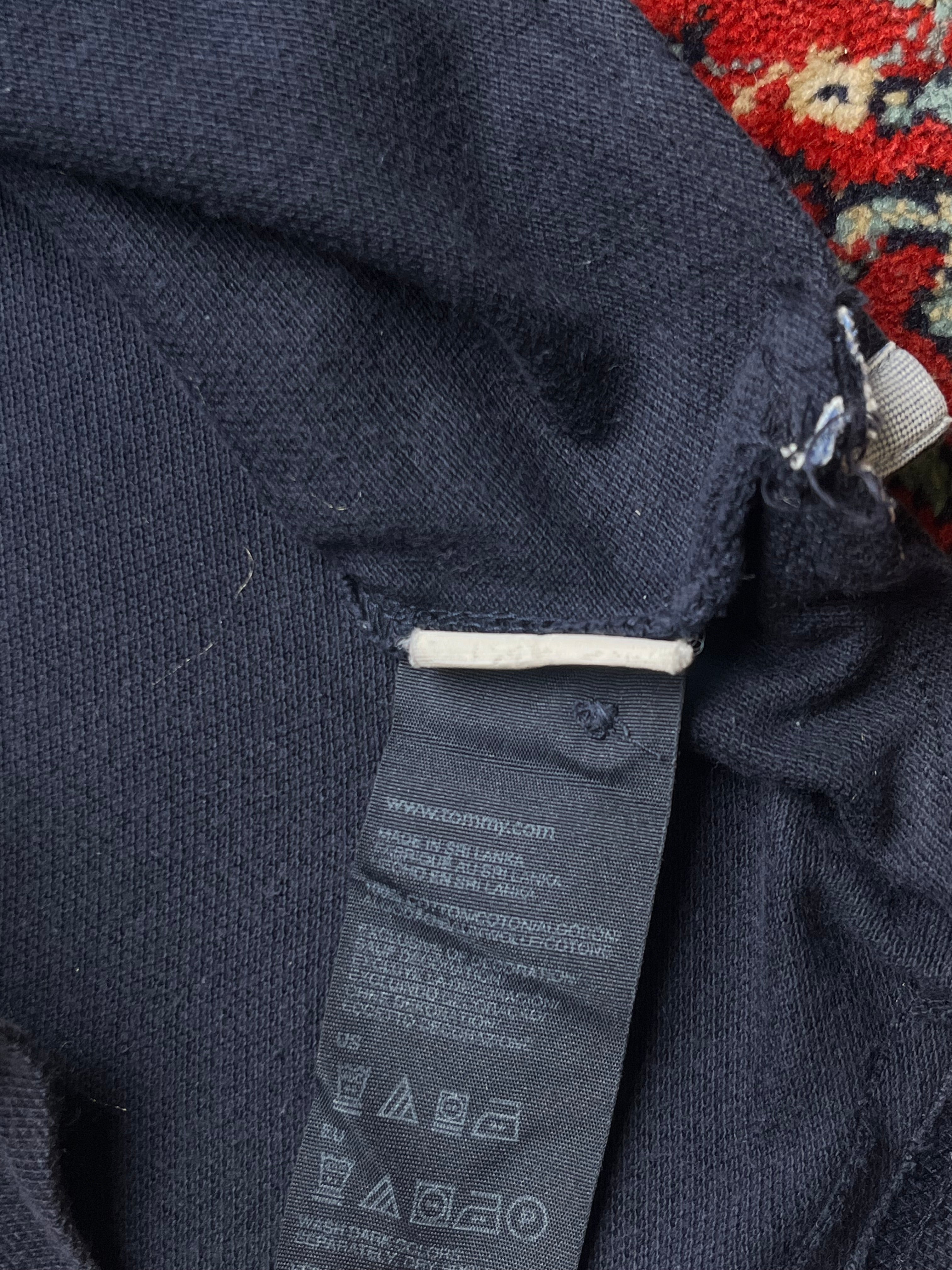 TOMMY HILFIGER SLIM FIT NAVY BLUE POLO TEE - M