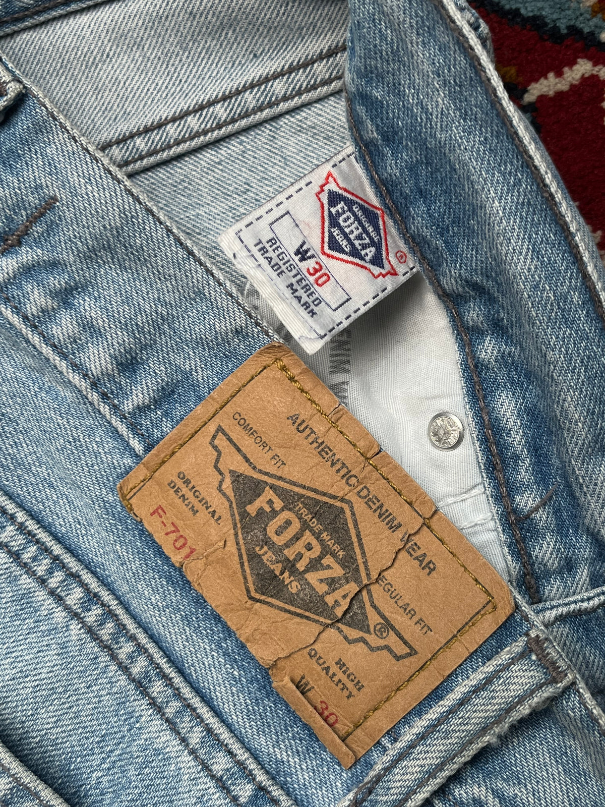 Vintage Forza F-701 Straight Fit Light Washed JEANS - 28