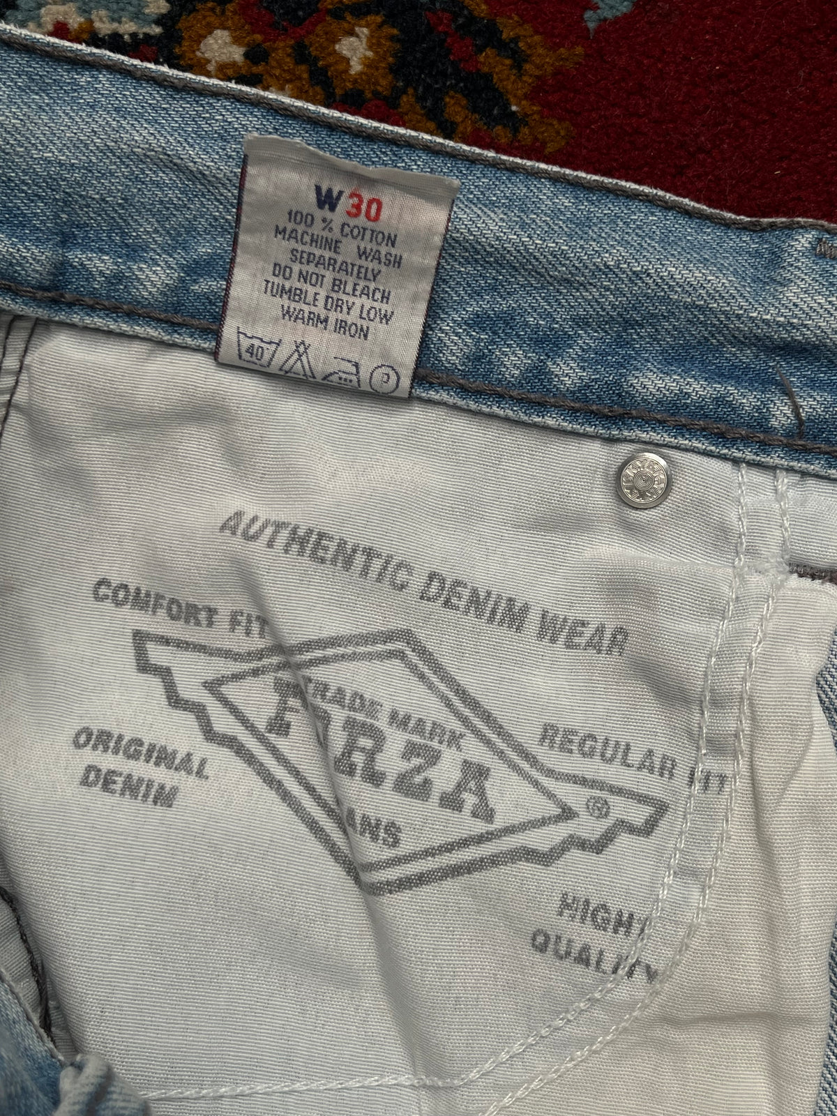 Vintage Forza F-701 Straight Fit Light Washed JEANS - 28