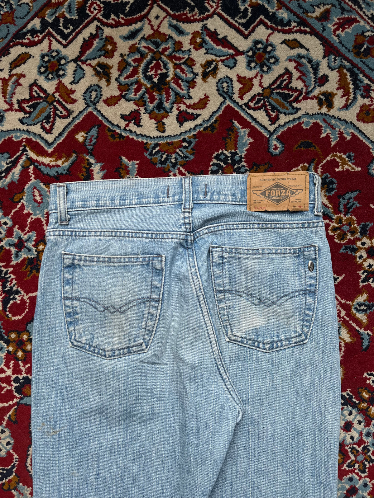Vintage Forza F-701 Straight Fit Light Washed JEANS - 28