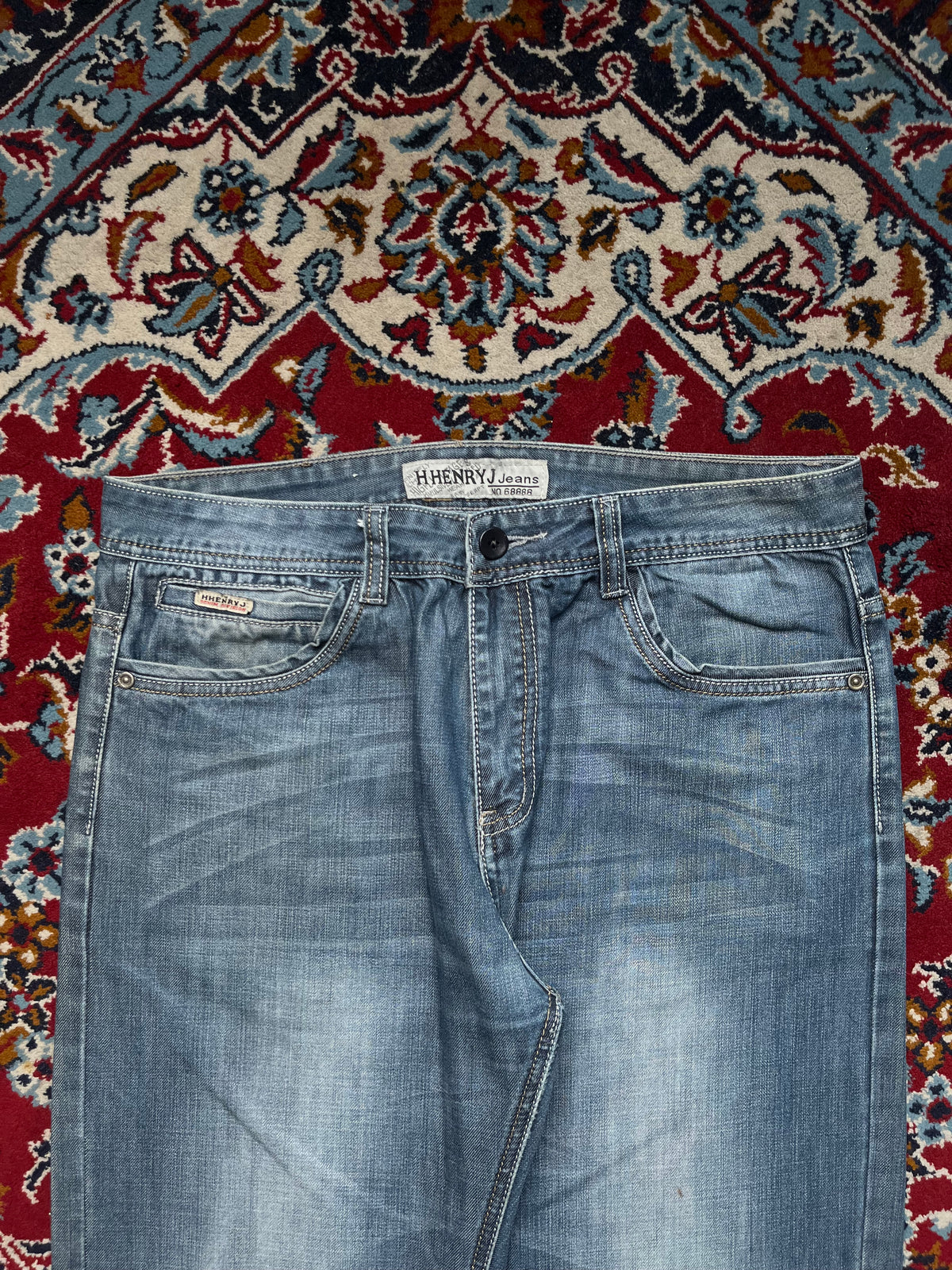 Vintage Henry J Straight Fit Washed JEANS - 34