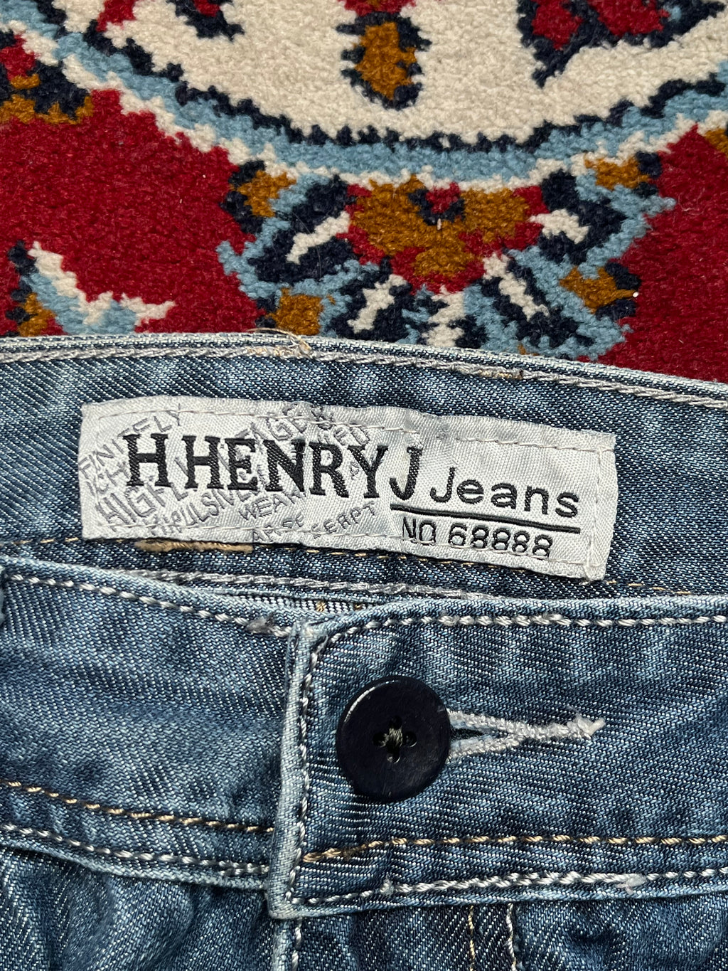 Vintage Henry J Straight Fit Washed JEANS - 34