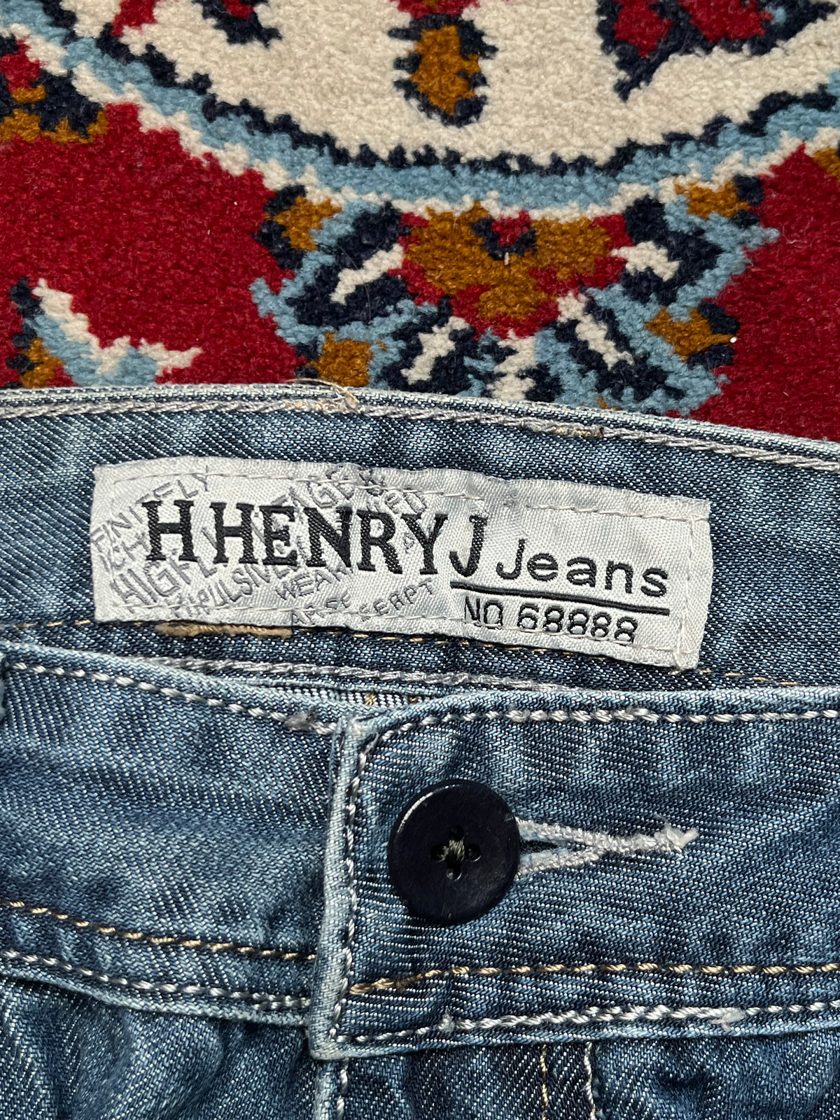Vintage Henry J Straight Fit Washed JEANS - 34