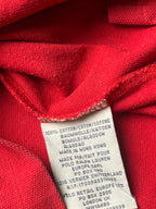 POLO RALPH LAUREN CUSTOM FIT RED POLO TEE - L