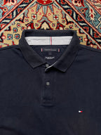 TOMMY HILFIGER Boxy FIT BLACK POLO TEE - XL