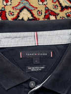 TOMMY HILFIGER Boxy FIT BLACK POLO TEE - XL