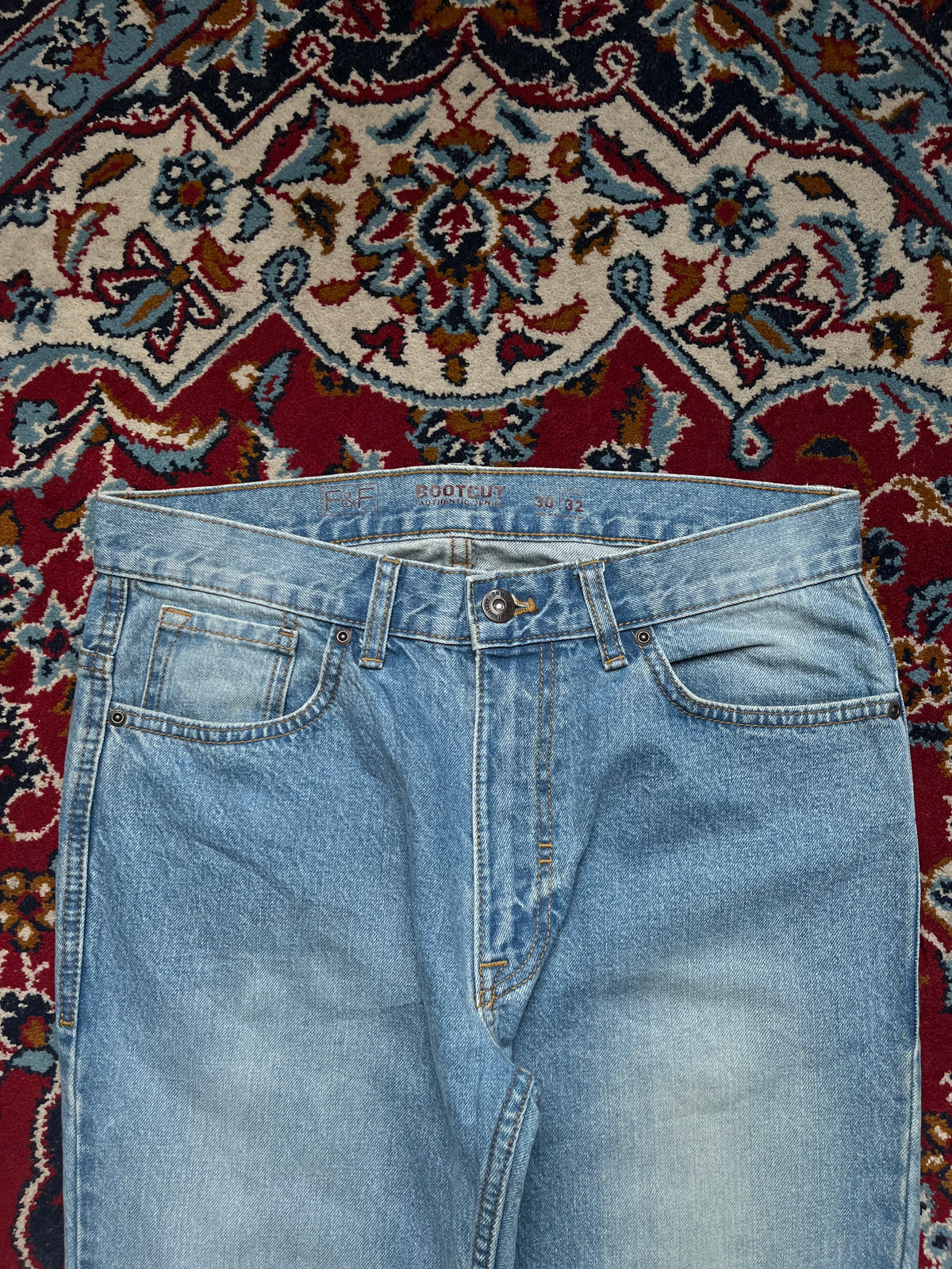 F&F Authentic Denim Light Washed Bootcut JEANS - 30