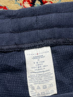 TOMMY HILFIGER NAVY BLUE Textured COTTON LOUNGE WEAR - 32