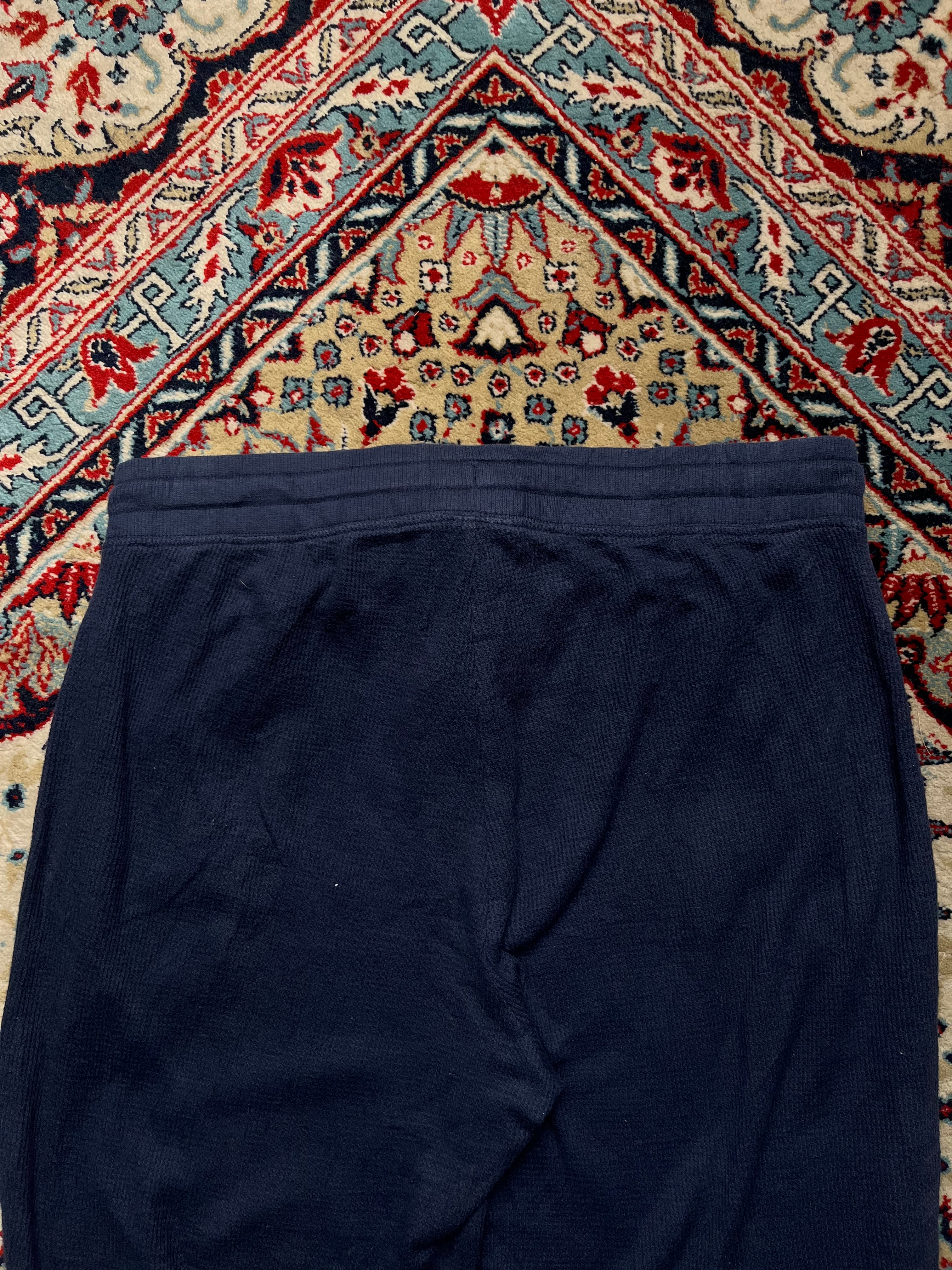 TOMMY HILFIGER NAVY BLUE Textured COTTON LOUNGE WEAR - 32