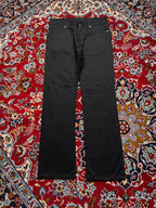 Devred 1902 Solid Black Relaxed Bootcut JEANS - 34
