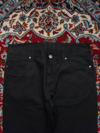 Devred 1902 Solid Black Relaxed Bootcut JEANS - 34