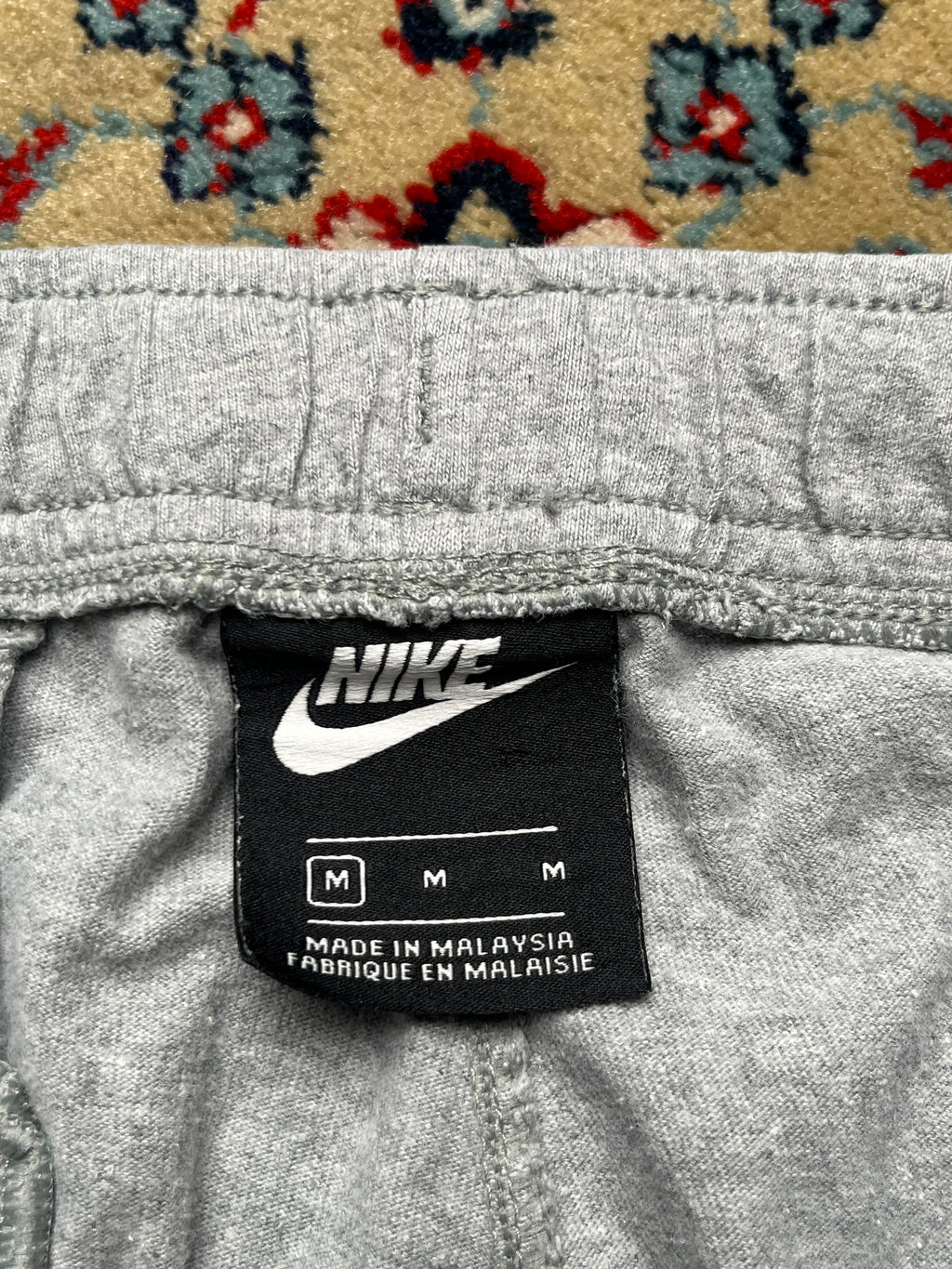 NIKE GREY COTTON SWEATPANTS - 30