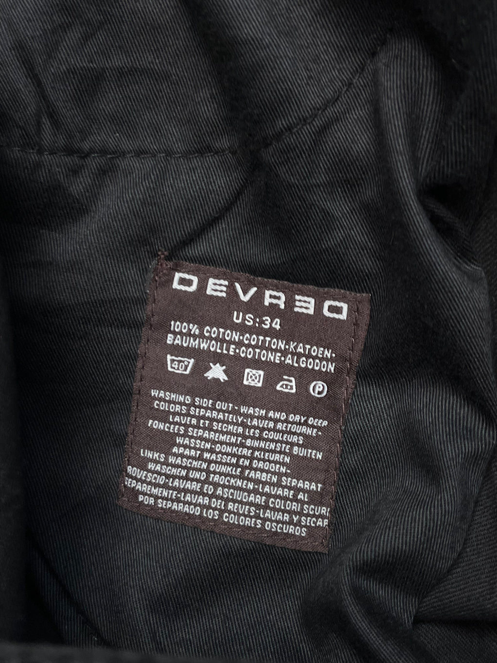Devred 1902 Solid Black Relaxed Bootcut JEANS - 34