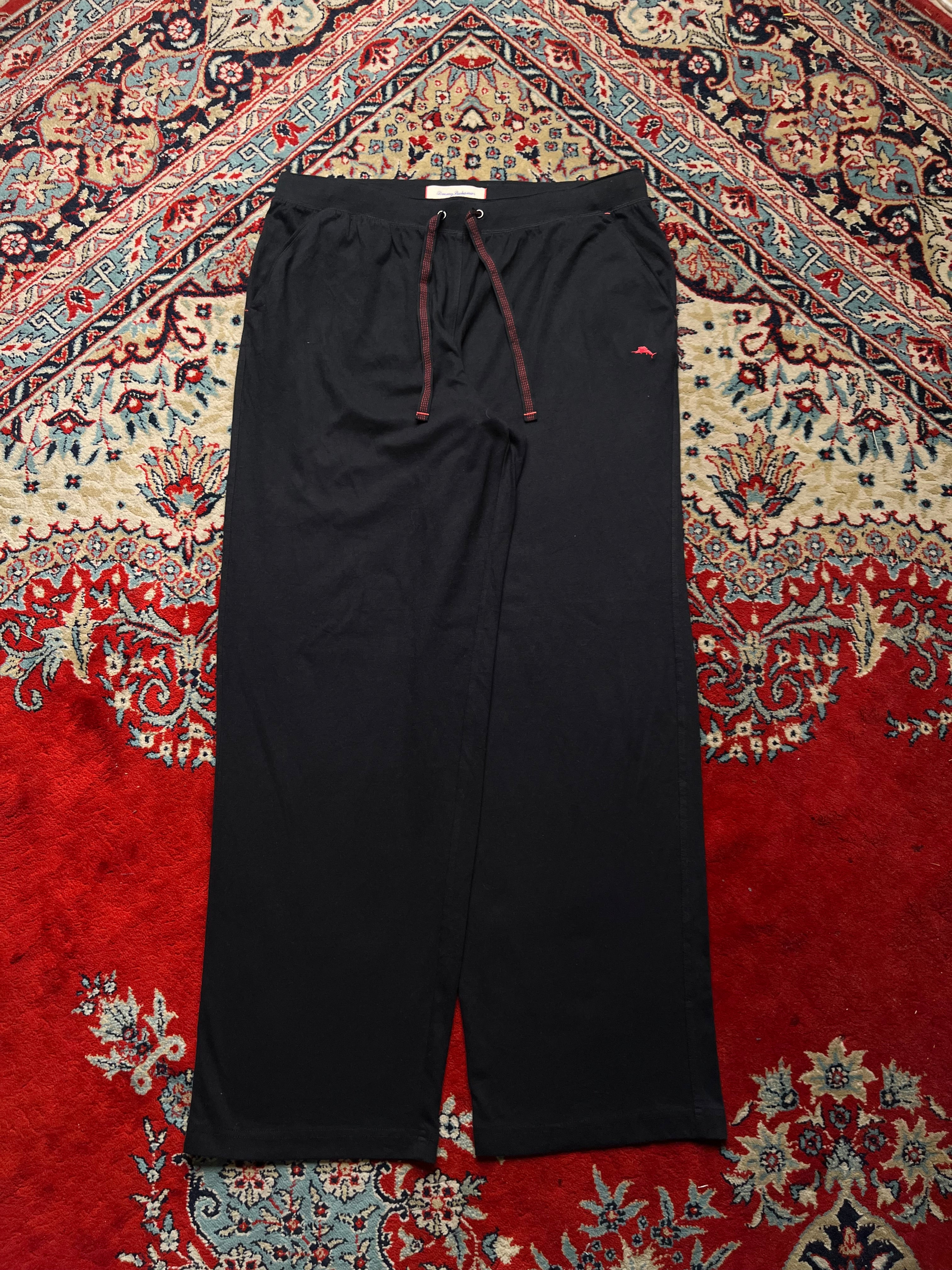 TOMMY BAHAMA BLACK COTTON LOUNGE WEAR Trousers - 34