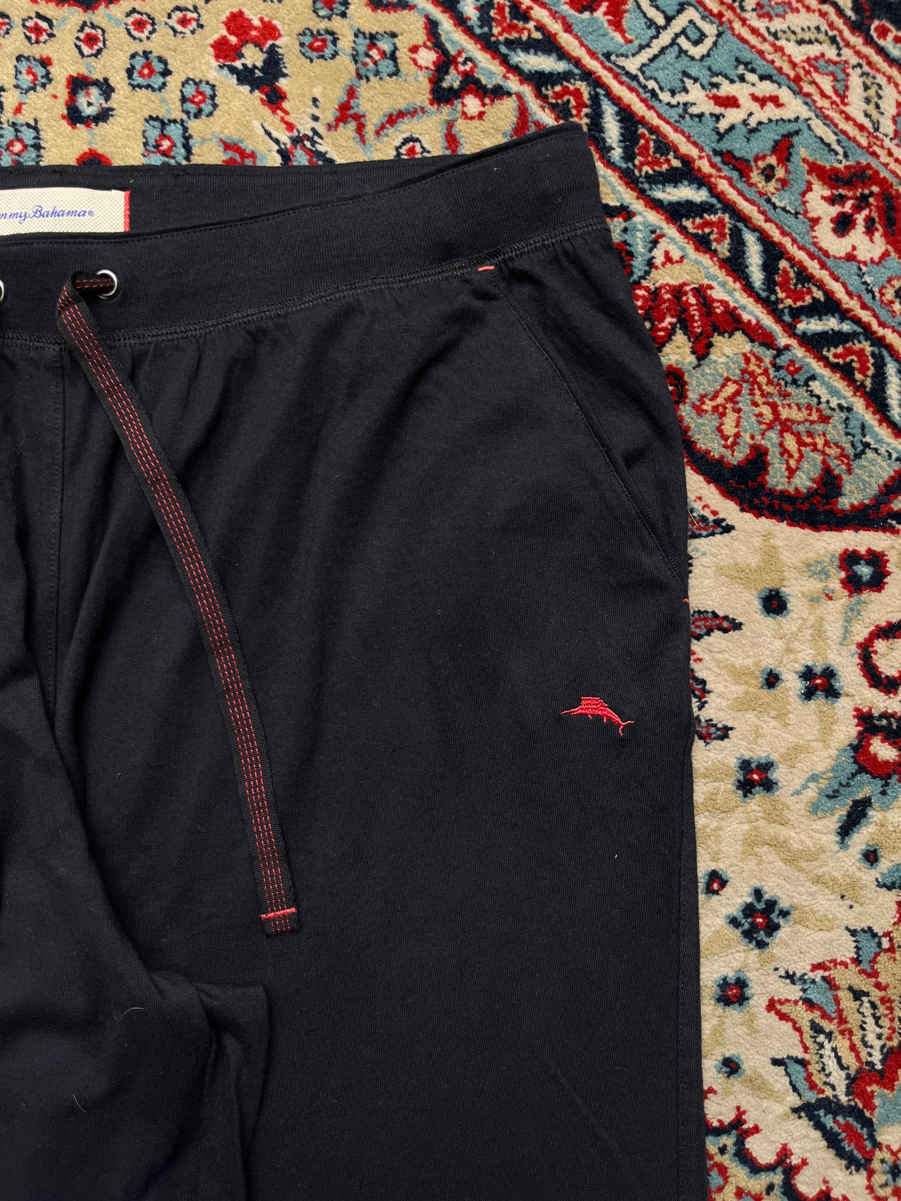 TOMMY BAHAMA BLACK COTTON LOUNGE WEAR Trousers - 34