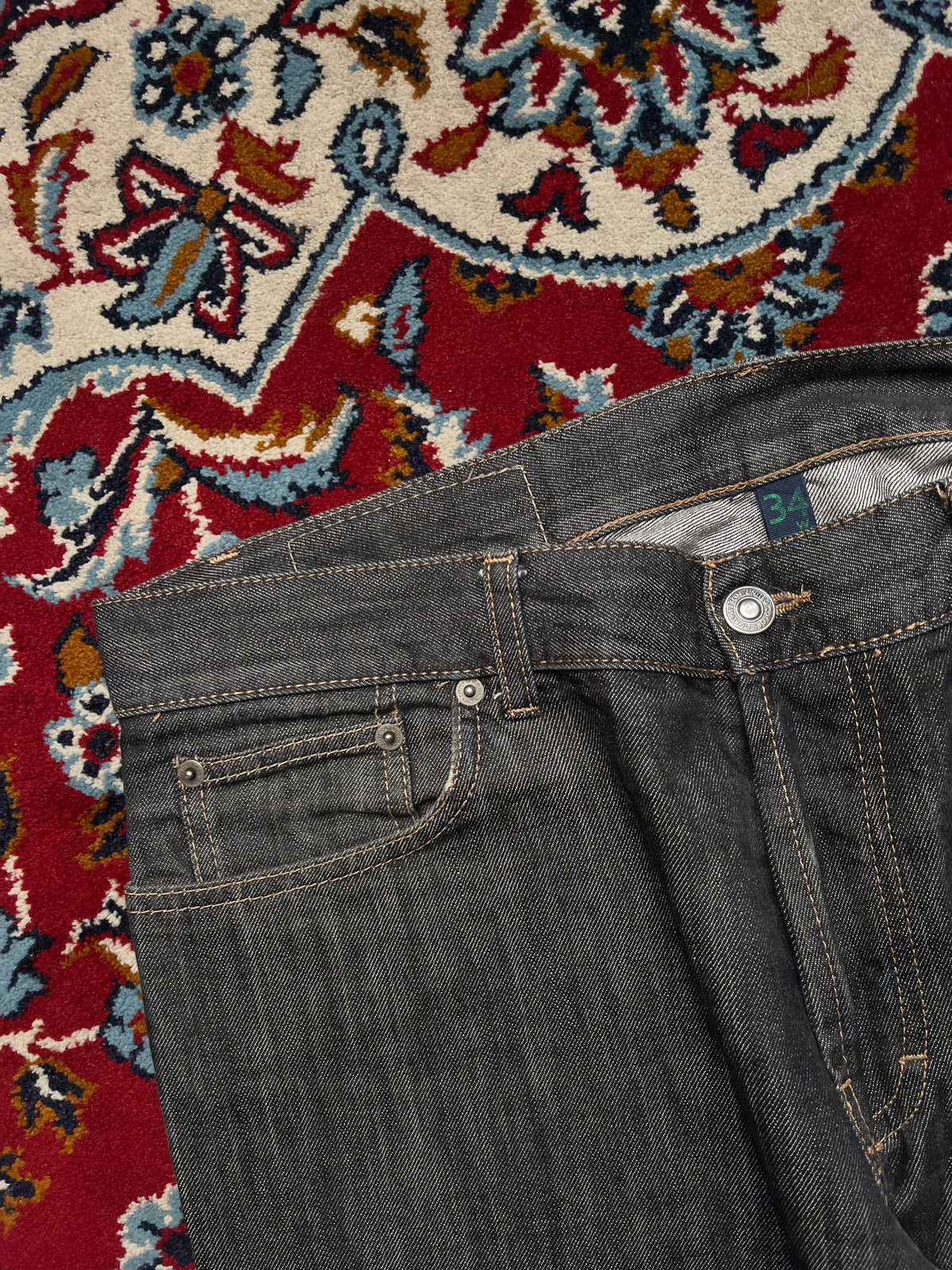 Vintage United Colors of Benetton Relaxed Fit Dark Washed JEANS - 34