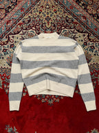 Uniqlo x Comptoir Des Cotonniers Striped Wool Mock Neck Knit Sweater - M