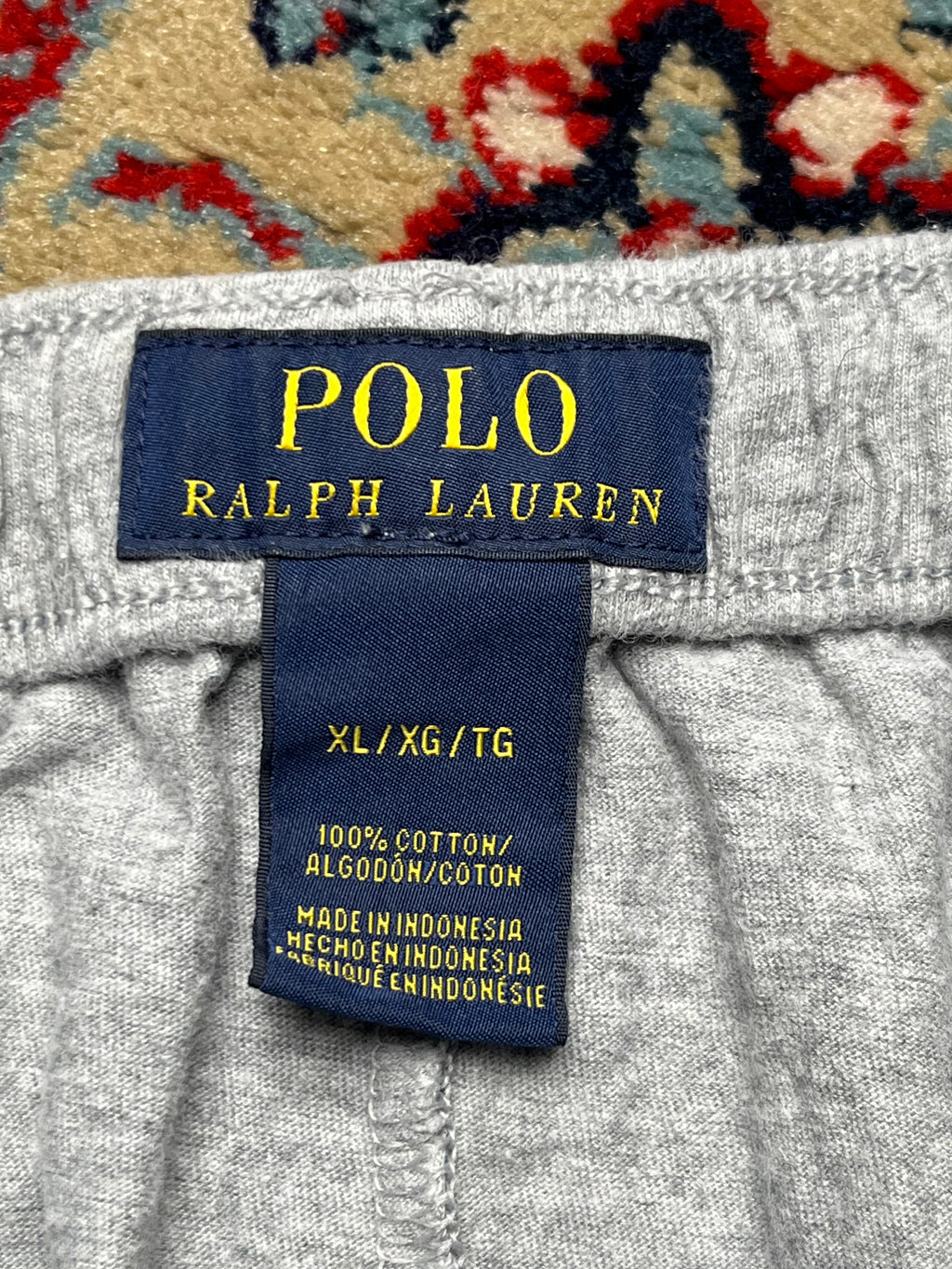 POLO RALPH LAUREN GREY COTTON LOUNGE WEAR - 36